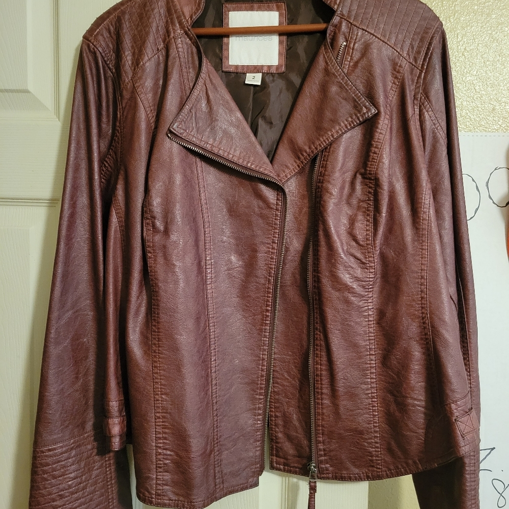 Size 2 Maurice's faux leather jacket